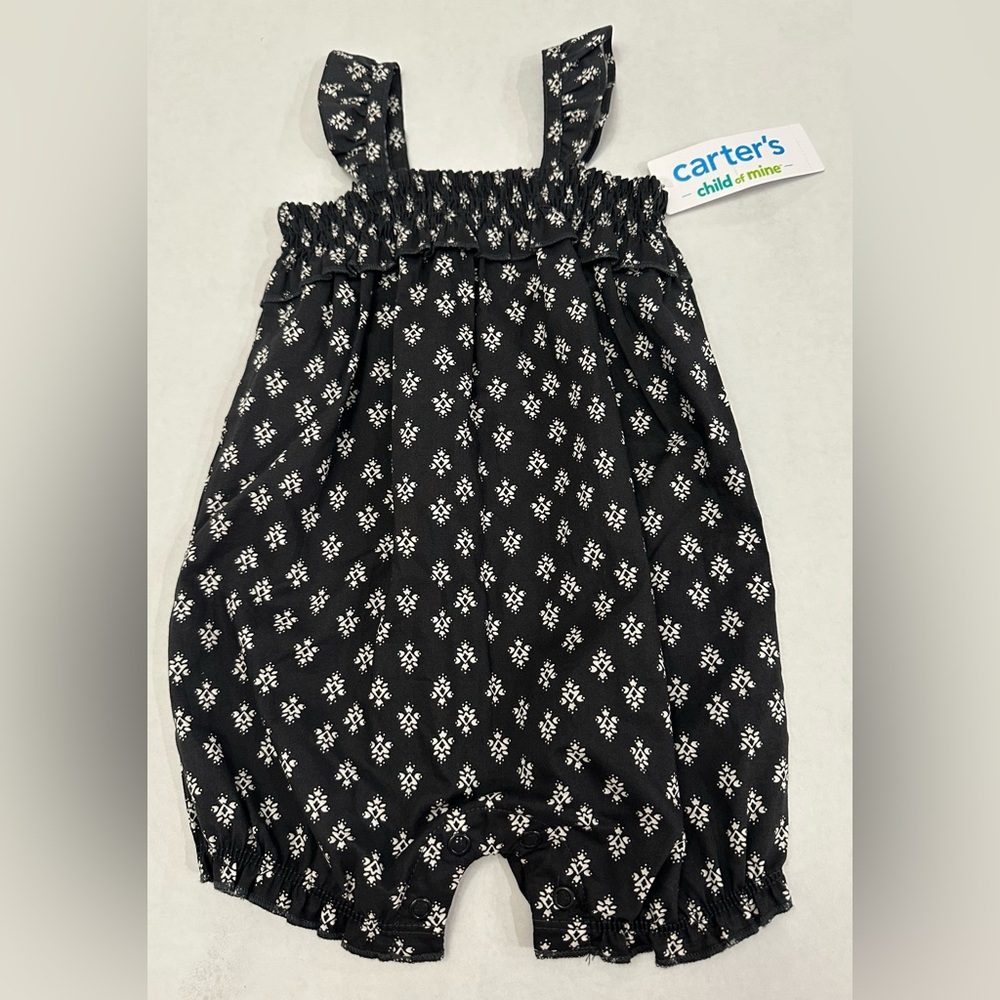 Carter's Child of Mine Baby Girl Romper, One-Piece, Size 3-6 Mths